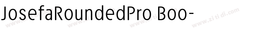 JosefaRoundedPro Boo字体转换